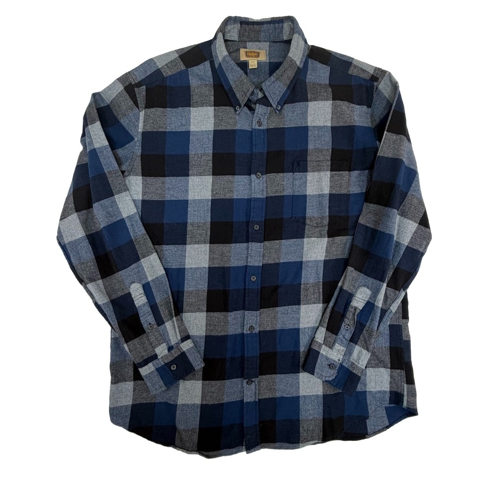 Lot of 2 The Foundry Supply Flannel Men's Shirt Sz XLT Plaid XL Tall EUC - Picture 2 of 8